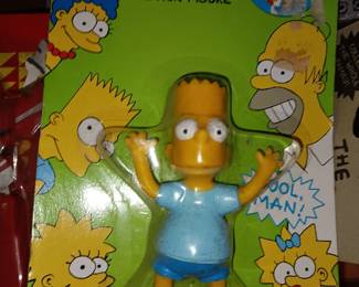 Simpsons Bart Simpson Bendable Figure NOS