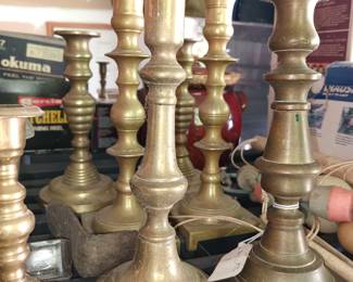 Antique Brass Candle Sticks