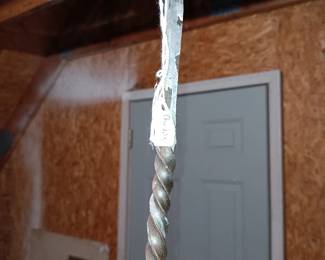 Hand Forged Turned Top of Candelabra