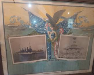 USS Minnesota Ships Roster Print