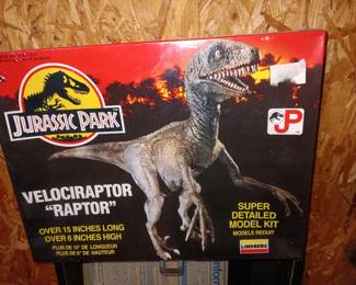 Sealed Jurassic Park Raptor Model