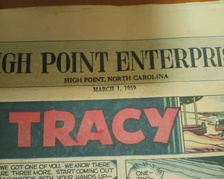 1959 High Point Enterprise Comics Page