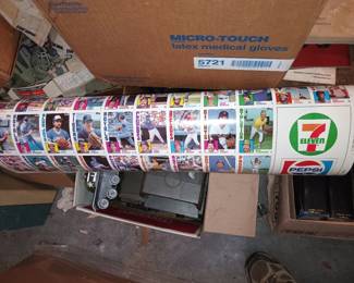 7-11 Pepsi 1984 Topps Baseball Card Uncut Sheet