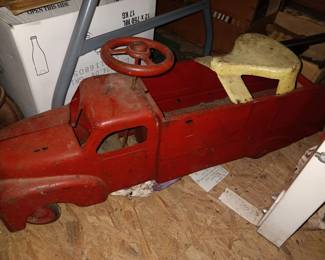 Vintage Pressed Steel Ride on Truck