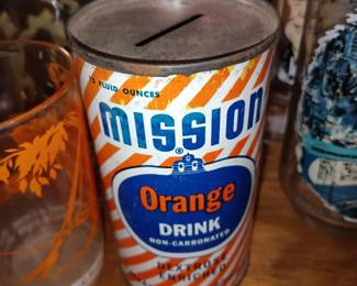 Mission Orange Drink Can Bank