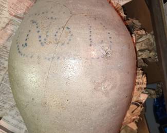 Blue Decorated Pottery Crock