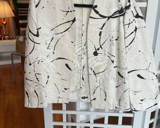 Lafayette 148 paint splatter design dress jacket