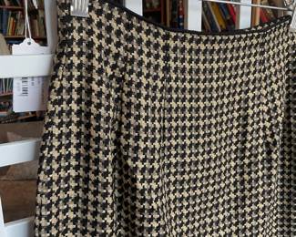 Vintage metallic tweed pencil skirt made in USA