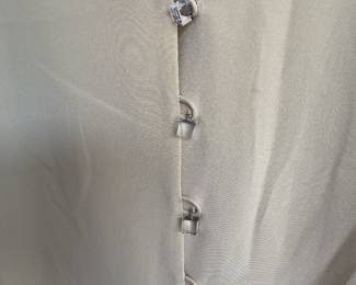 Vintage 1990s silk evening jacket with cube buttons made in USA