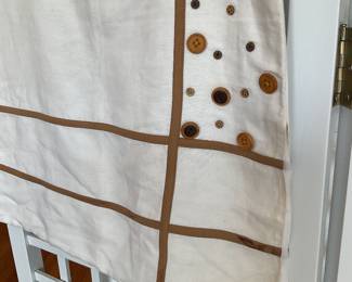 Vintage linen blend made in USA pencil skirt