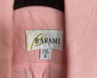 Barami made in USA pink linen blazer 