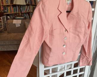 Barami made in USA pink linen blazer 