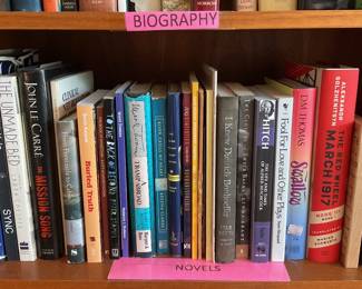 Biographies, novels