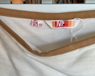 Vintage linen blend made in USA pencil skirt