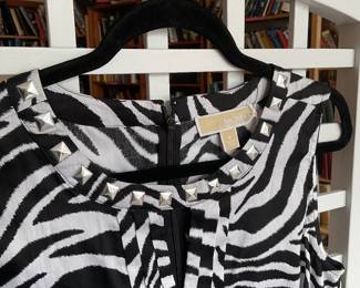 Michael Michael Kors cotton tunic top zebra print