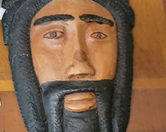 Hand Carved Jamaican Bob Marley Mask