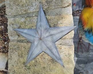 Galvanized Metal Barn Star Wall Decor