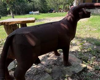 Large Metal Longhorn Bull BBQ Grill/Smoker