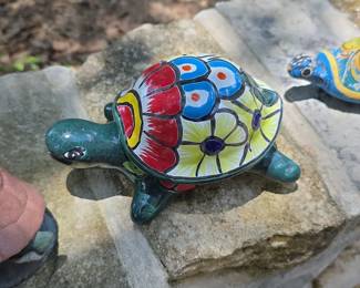 Talavera Turtle Planter