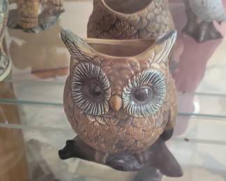 Vintage Sittre Ceramics Owl Planter