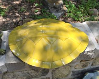 Yellow Turtle Shell Wall Decor