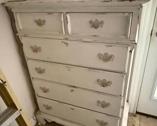 Distressed White Shabby Chic Dresser