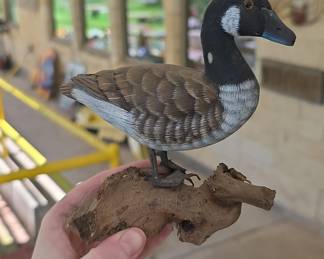 Carved Wooden Duck Decoy