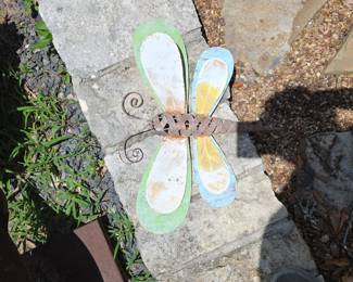 Handcrafted Metal Butterfly Garden Stake