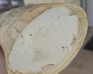 Carved Sperm Whale Tooth with Sailing Ship and Date '1821' - Possible Reproduction