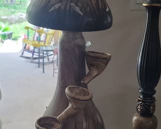 Mushroom-shaped Ceramic Water Fountain