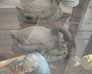 Goebel "The Carpenter" Figurine with Duck Family and Chicks
