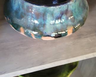 Studio Art Pottery Raku Vase