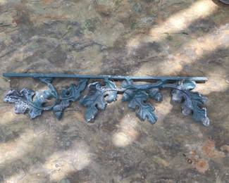 Cast Iron Oak Leaf and Acorn Decorative Bracket