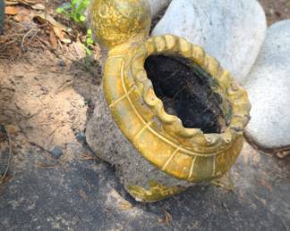 Vintage Ceramic Turtle Planter