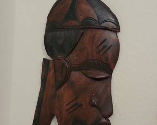 African Tribal Mask - Hand Carved Wood