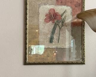 Framed Botanical Print - Lily by Cheri Blum