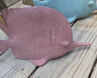 Vintage Ceramic Fish Garden Decor