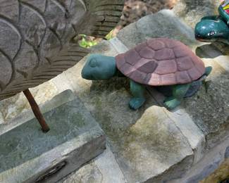 Ceramic Garden Turtle Statue