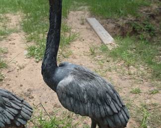 Cast Iron Heron Statue