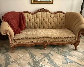 Victorian Rococo Revival Sofa
