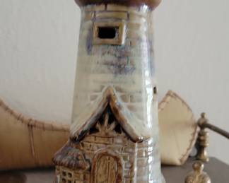 Ceramic Lighthouse Tea Light Candle Holder