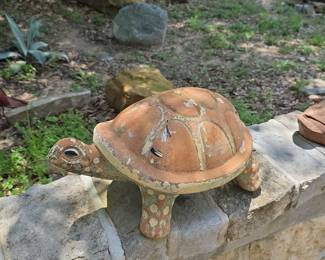 Terracotta Turtle Garden Statue