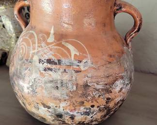 Antique Terracotta Confit Pot with Lid