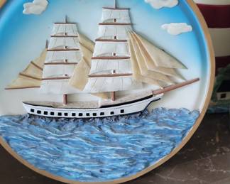 Nautical Ship Wall Plaque