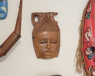 Carved Wooden Tribal Mask