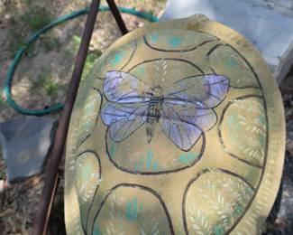 Hand-Painted Decorative Turtle Statue