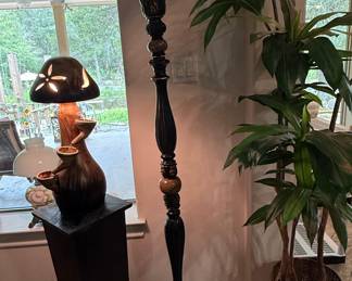 Portfolio Barada 72-in Bronze with Gold Highlights Torchiere Floor Lamp