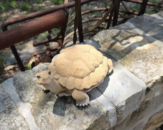 Sulcata Tortoise Garden Statue