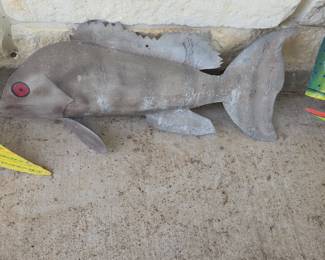 Cement Fish Wall Decor