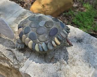 Pebble Mosaic Turtle Garden Statue